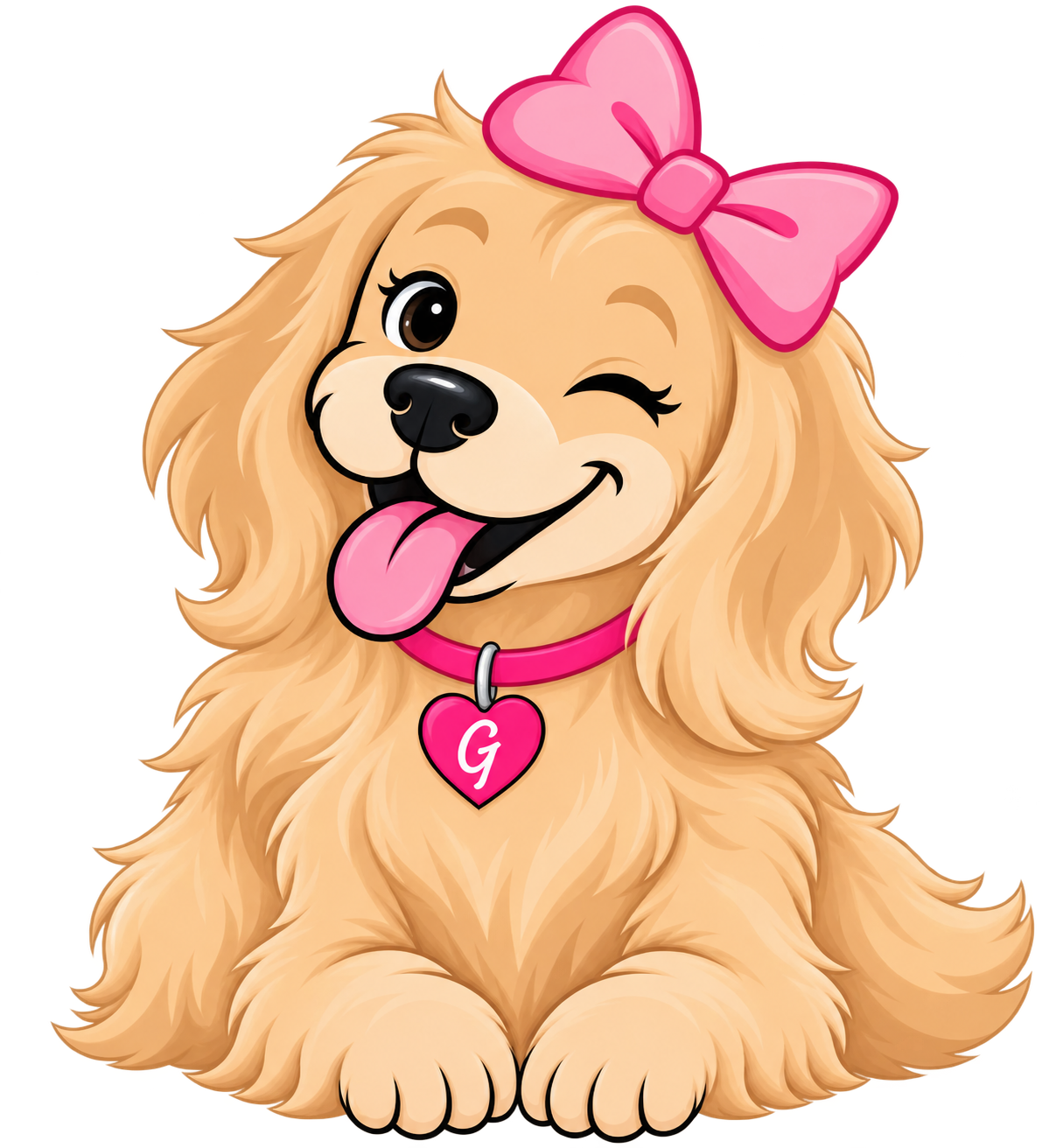 Goldie, the GoldieWink pup